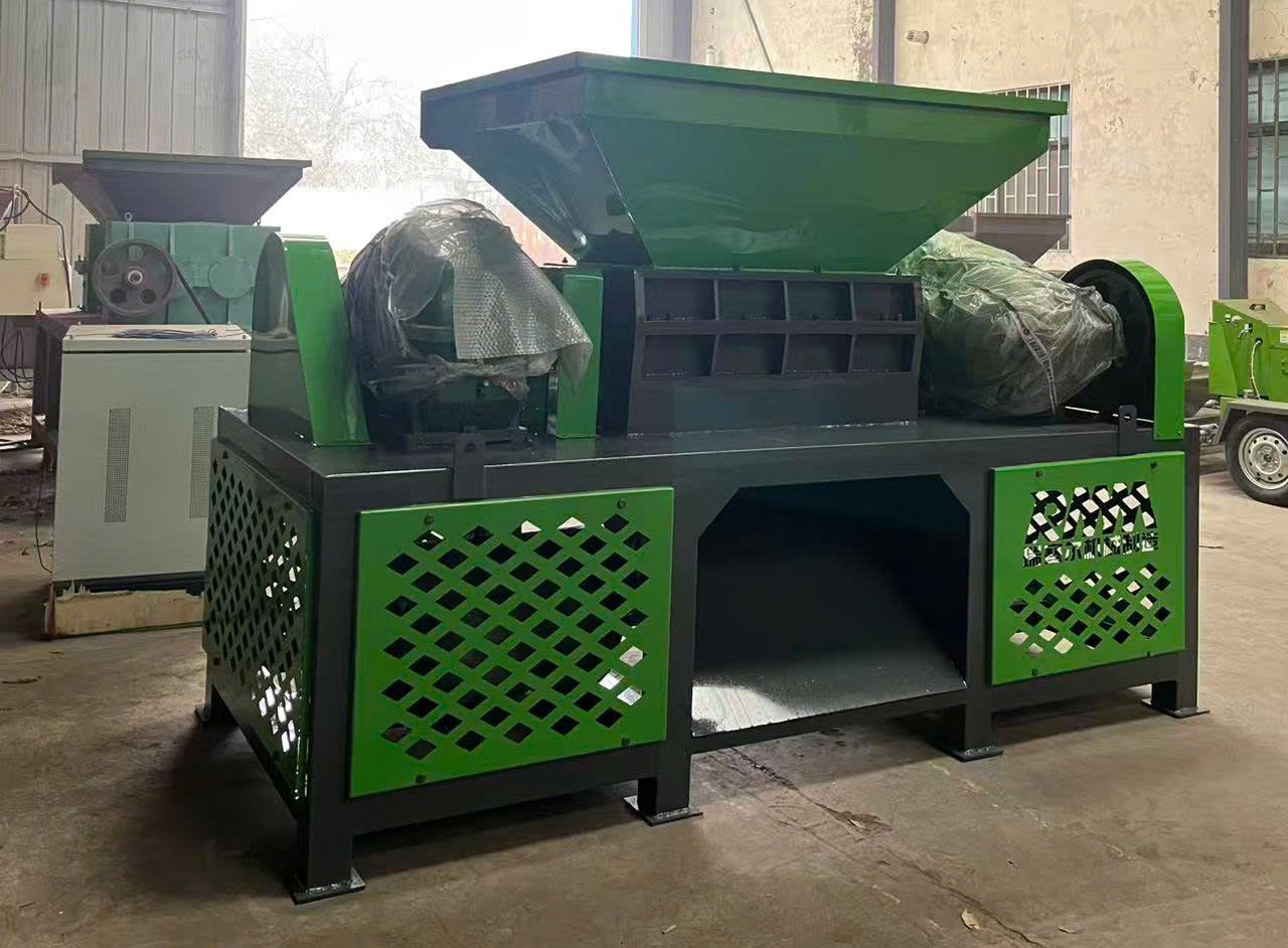 máy băm xay nhựa 2 trục