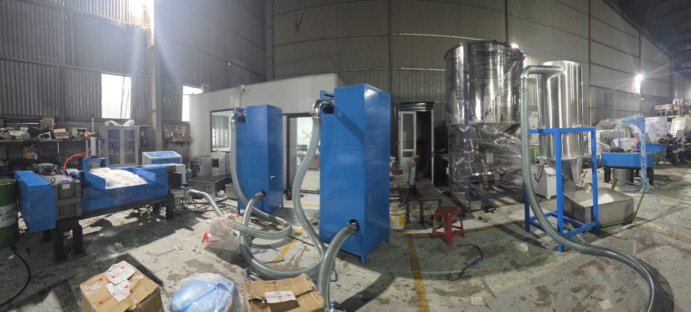 Máy tạo hạt nhựa PE mini