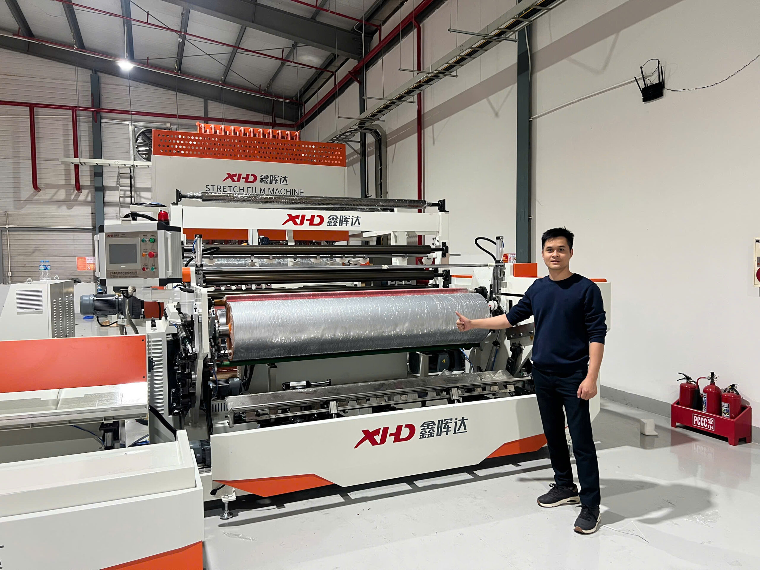 máy đùn sản xuất màng chít PE